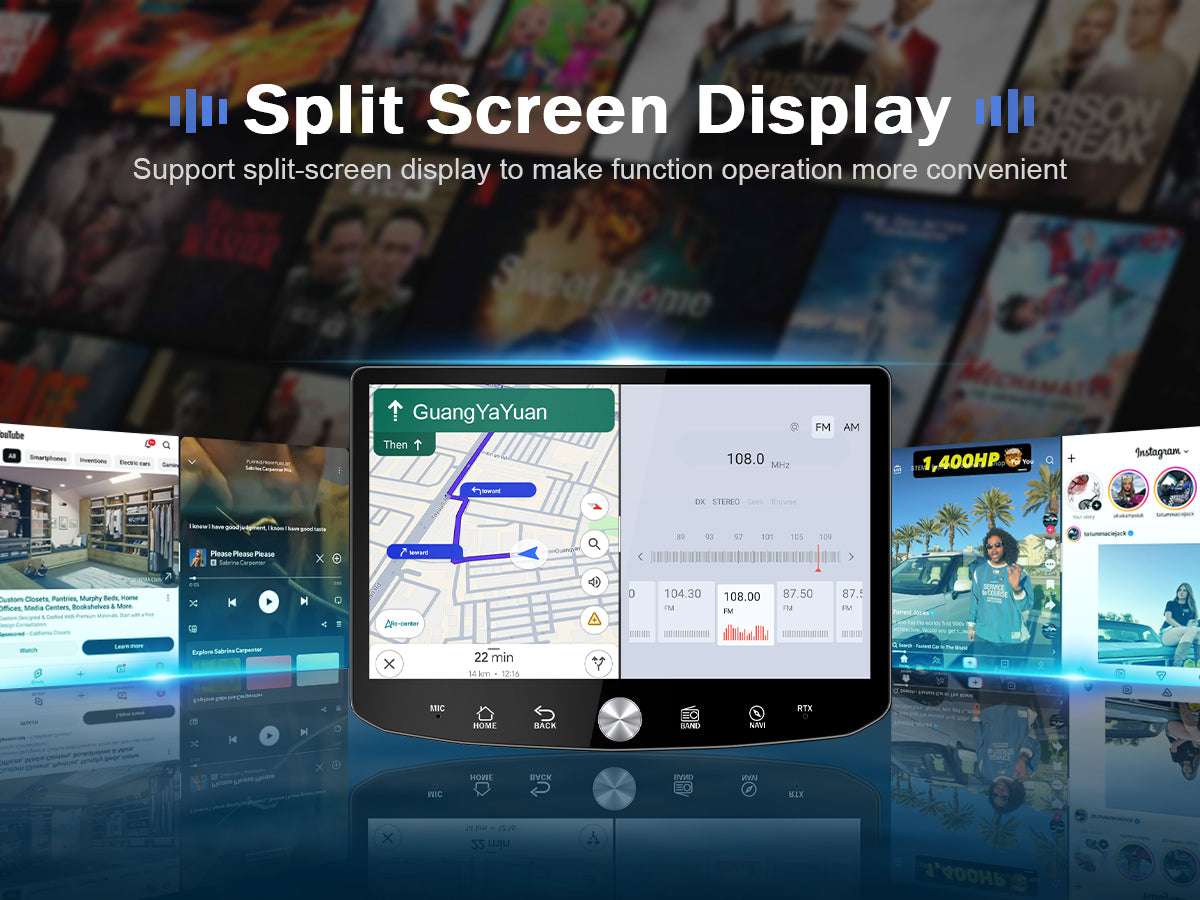 11.5" 2K Android Car Stereo for Ford F-150 2009-2012 | CarPlay