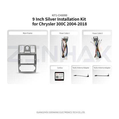 KIT1-CH009B complete installation kit for Chrysler 300C 2004-2018