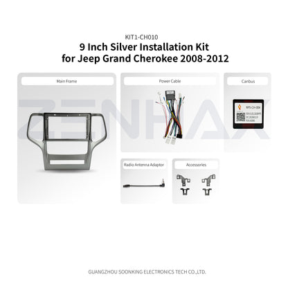 KIT1-CH010 complete installation kit for Jeep Grand Cherokee 2008-2012
