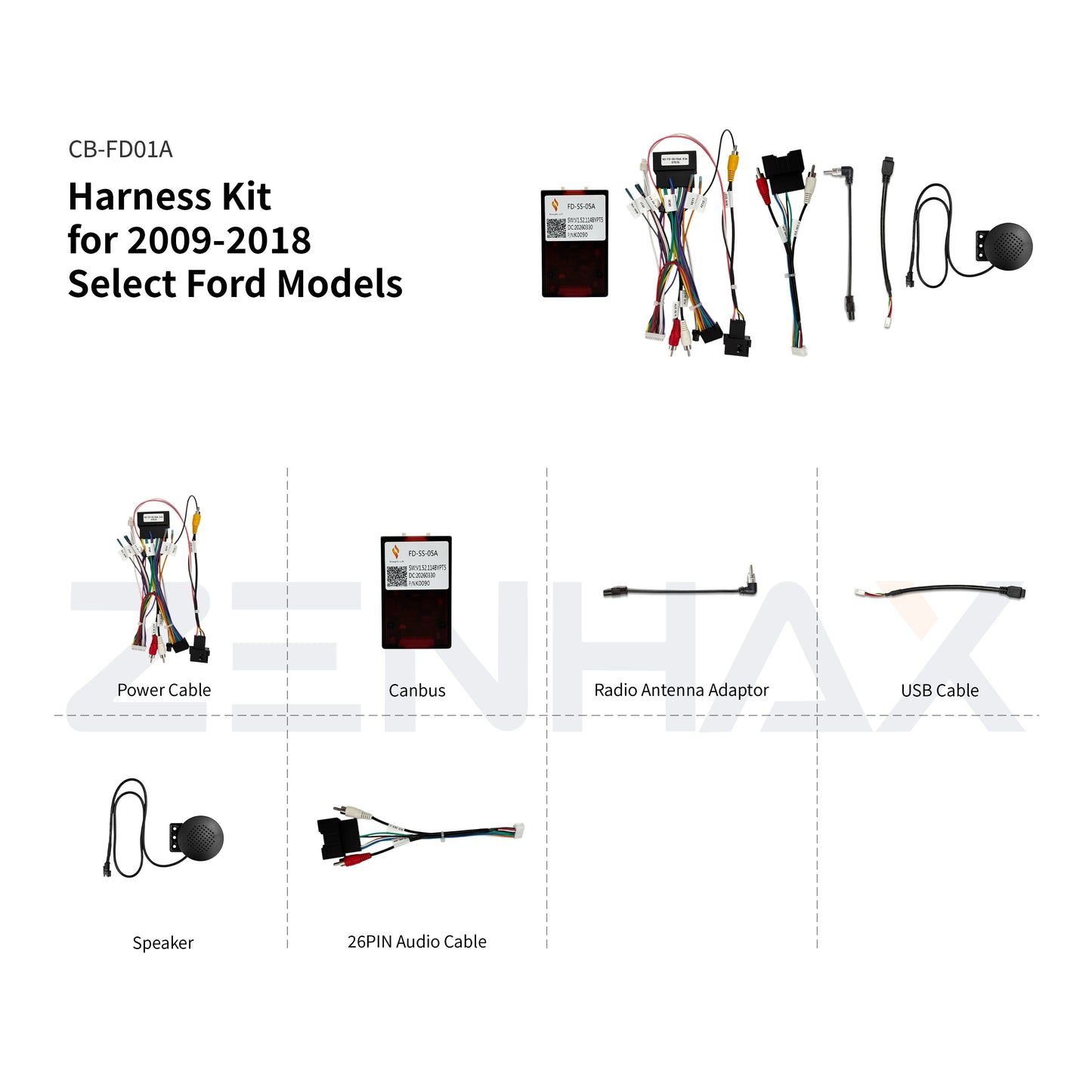 KIT1-FD041 matched wiring harness set for Ford Escape/Kuga 2013