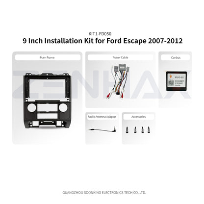 KIT1-FD050 complete installation kit for Ford Escape 2007-2012
