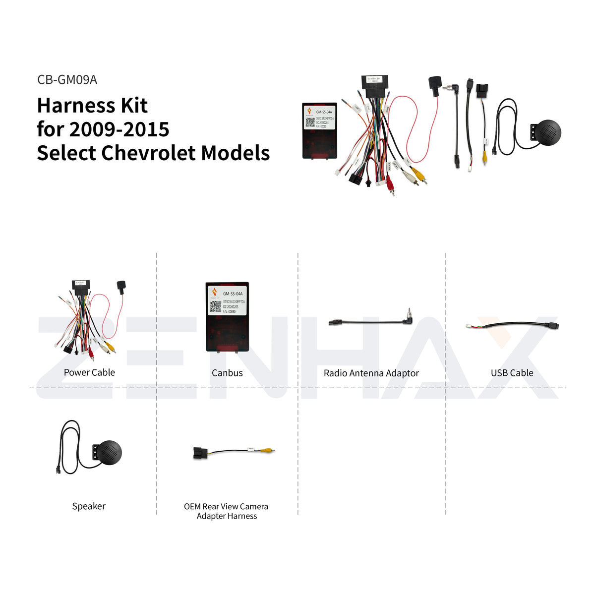 KIT1-GM092 matched wiring harness set for Chevrolet Malibu 2012-2015