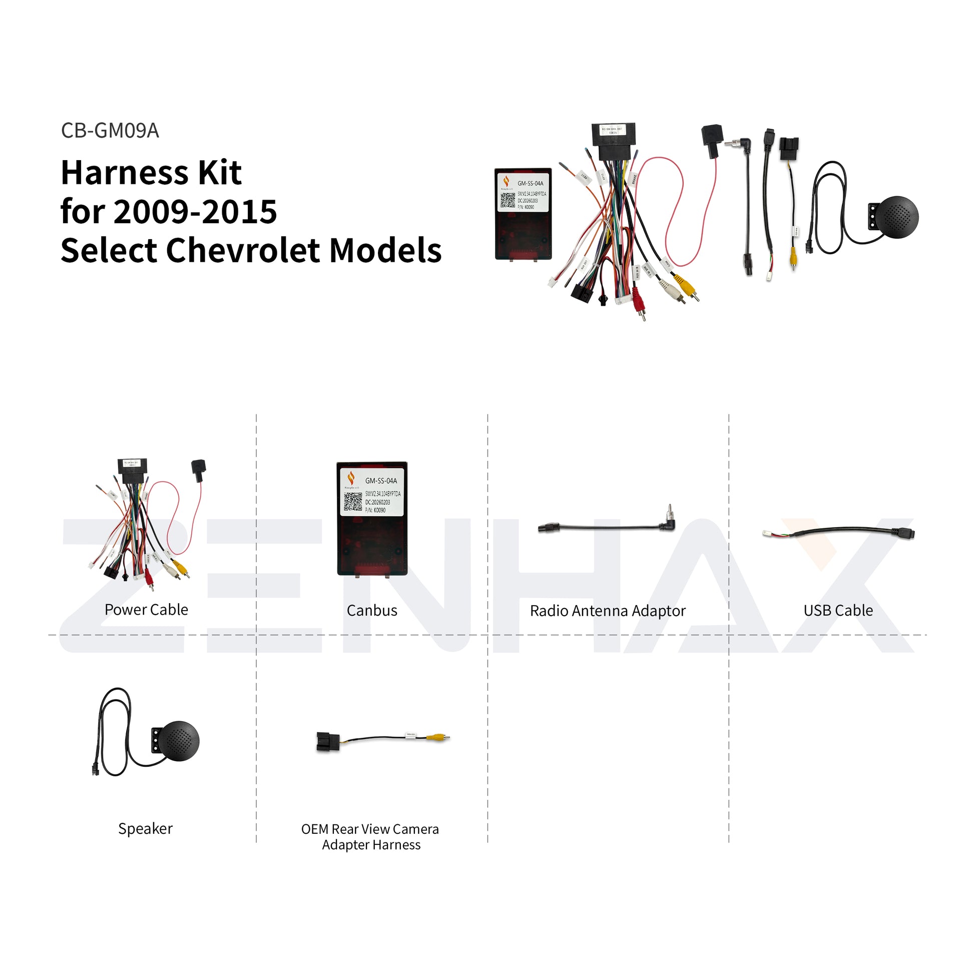 KIT1-GM092 matched wiring harness set for Chevrolet Malibu 2012-2015