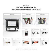 KIT1-GM743 complete installation kit for Chevrolet Silverado 2014-2018