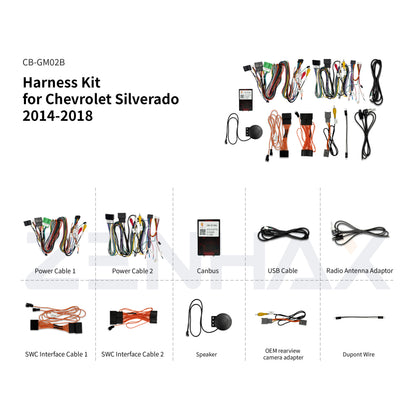 KIT1-GM743 matched wiring harness set for Chevrolet Silverado 2014-2018