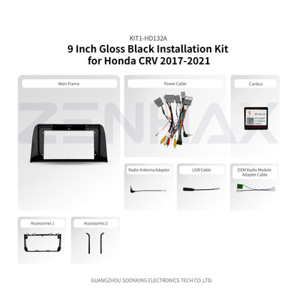 KIT1-HD132A complete installation kit for Honda CR-V 2017-2021