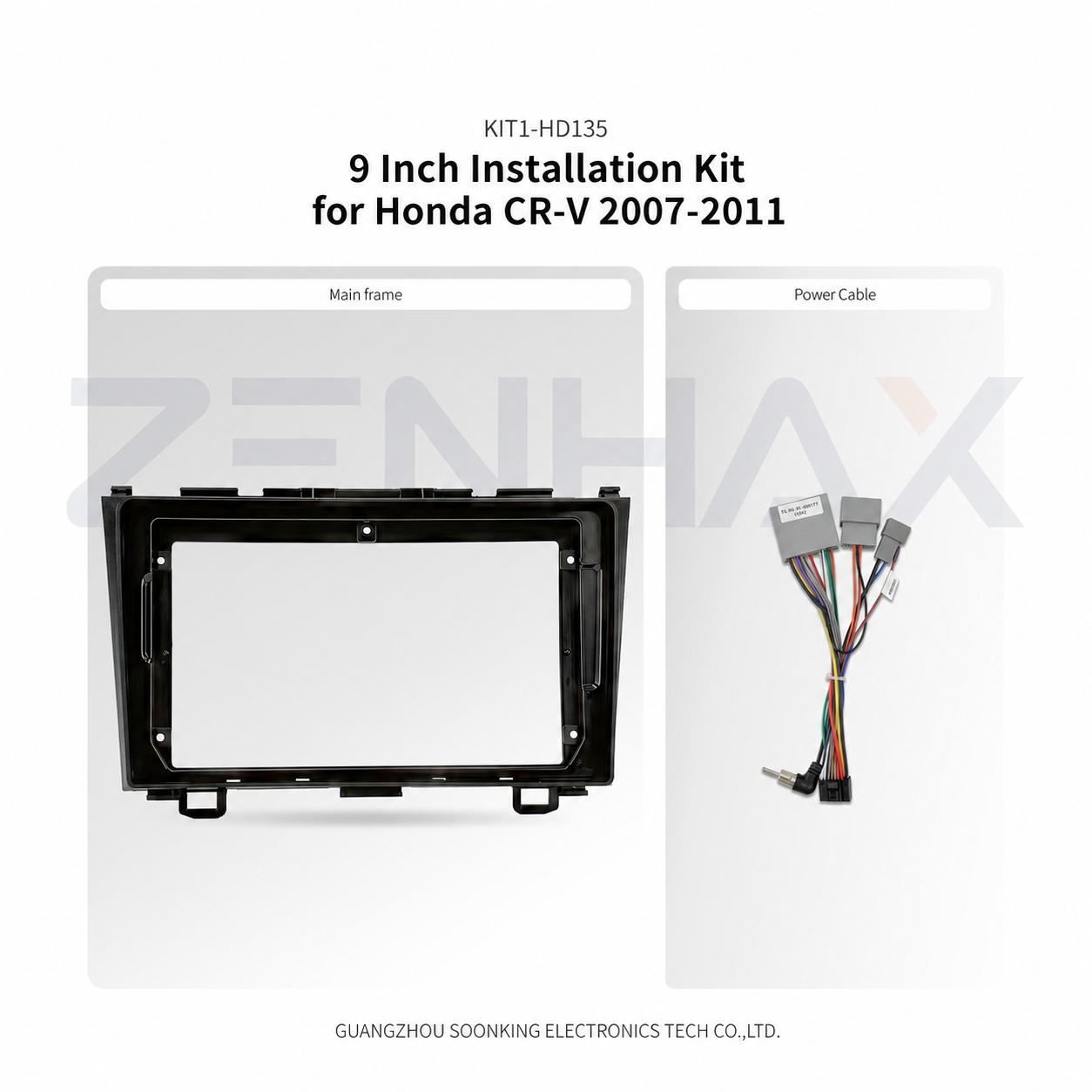 KIT1-HD135 9 Inch Installation Kit for Honda CR-V 2007-2011