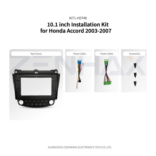 KIT1-HD748 10.1 inch installation kit for Honda Accord 2003-2007