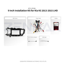 KIT1-HY186 complete installation kit for Kia K5 2013-2015 LHD