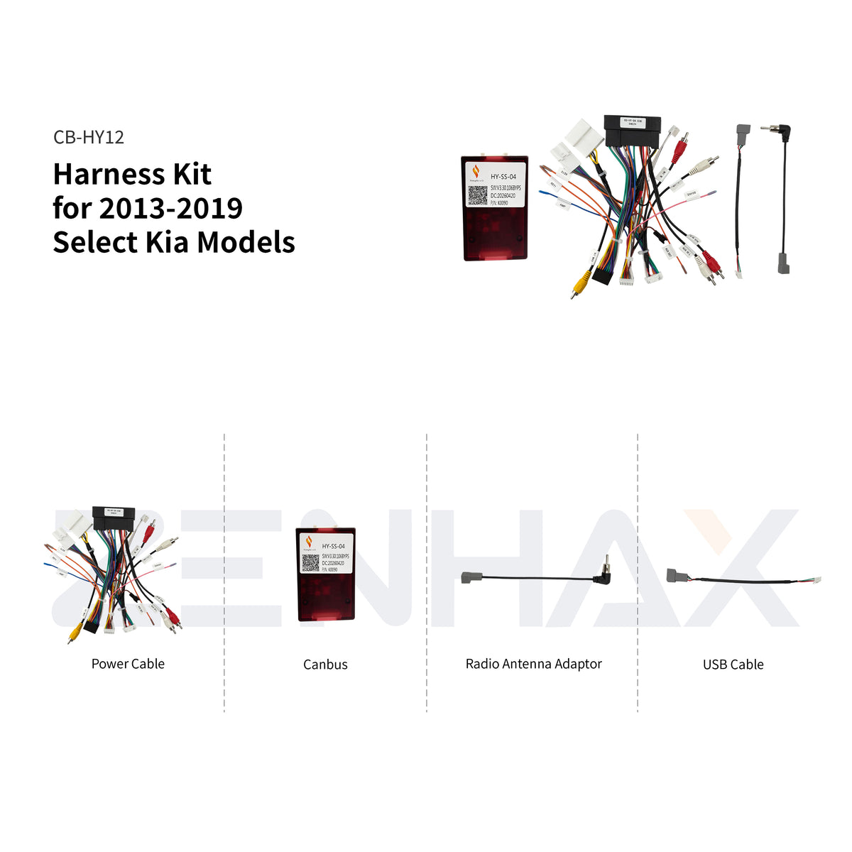 KIT1-HY186 matched wiring harness set for Kia K5 2013-2015 LHD