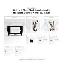 KIT1-NS801A complete installation kit for Nissan Qashqai/X-Trail 2014-2015