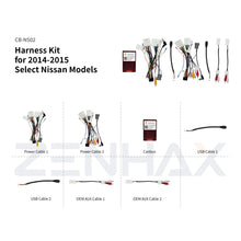 KIT1-NS801A matched wiring harness set for Nissan Qashqai/X-Trail 2014-2015