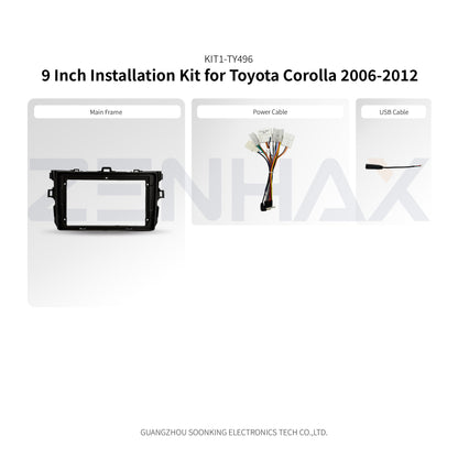 KIT1-TY496 complete installation kit for Toyota Corolla 2006-2012
