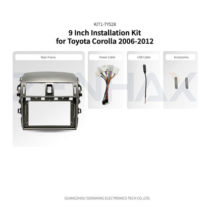 KIT1-TY528 complete installation kit for Toyota Corolla 2006-2012