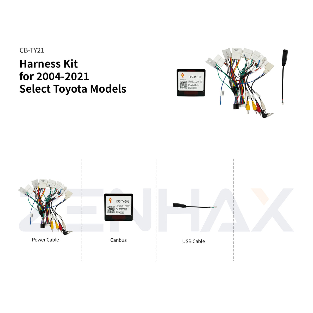 KIT1-TY859 matched wiring harness set for Toyota Camry 2012-2015