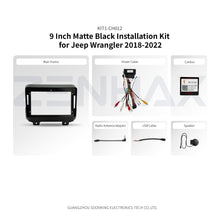 KIT2-CH012 complete installation kit for Jeep Wrangler 2018-2022
