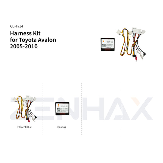 KIT2-TY553 matched wiring harness set for Toyota Avalon 2005-2010