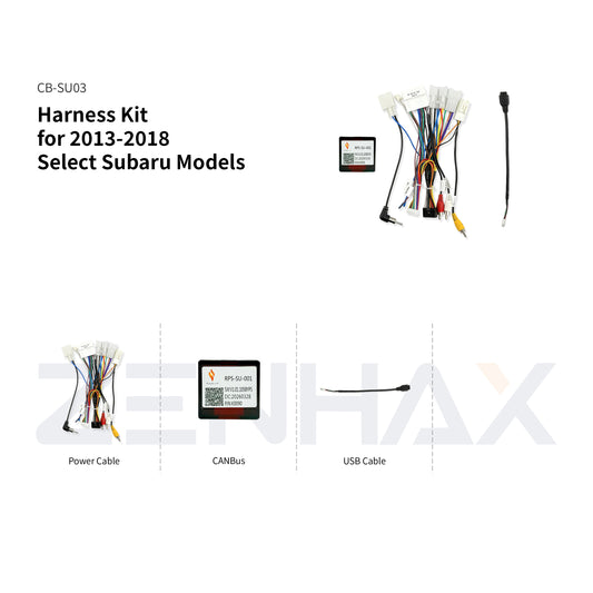 KIT3-SU449 matched wiring harness set for Subaru Forester 2013-2015