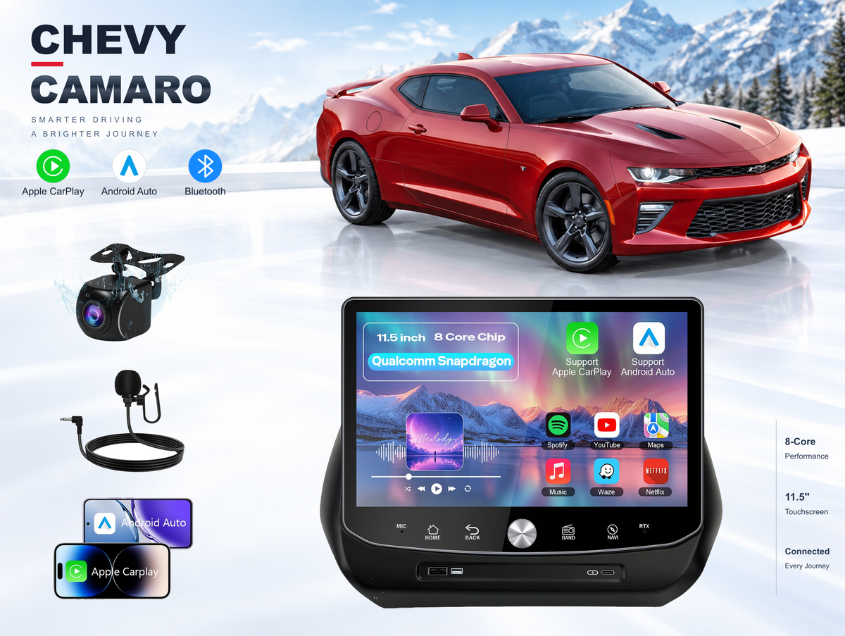 11.5" 2K Android Car Stereo for Chevy Camaro 2016-2018 | Bose Compatible