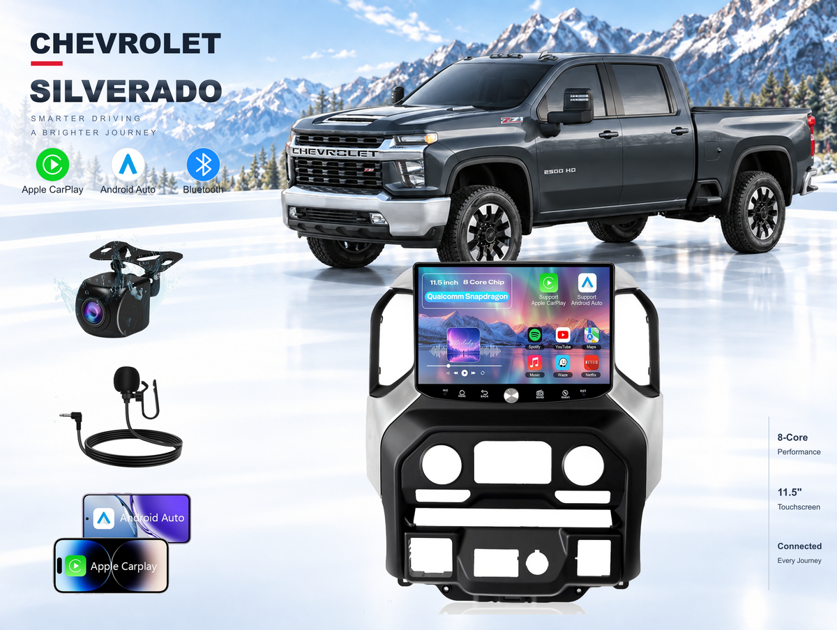 11.5" 2K Android Car Stereo for Silverado/Sierra 2019-2023 | Bose & OnStar